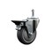 Service Caster 4'' Thermo Rubber Wheel Swivel 7/16'' Grip Ring Stem Caster with Brake SCC-GR20S414-TPRB-PLB-716138 - alternate 1
